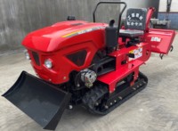 Mini Tractor de 35HP con Motor Quanchai, Transmisión de Doble Cadena, Rototiller y Dozer para Huertos y Granjas, Cumple con la Normativa EPA