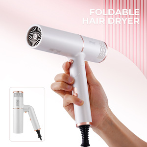 Sèche-cheveux pliable Winning Star 1400W, double vitesse, voyage, blanc - Product Image 2