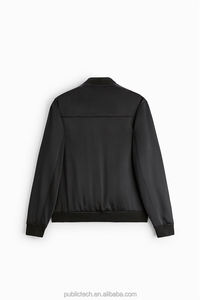 Chaqueta informal con cremallera para hombre, Logo personalizado, 100 poliéster, OEM - Product Image 5