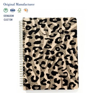 Carnet à spirales personnalisé en cuir/PVC/tissu/papier PP à motif animal pour journal de nature et observation de la faune - Product Image 1