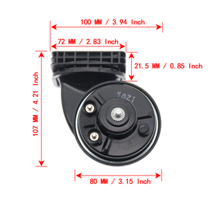 LVEE DL75F Klaxon de voiture universel étanche klaxon électrique CAR étanche haut-parleurs ronds pour scooter cyclomoteur Dirt Bike ATV - Product Image 3