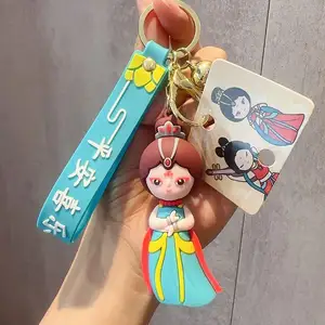 Chính hãng quốc gia tinh tế búp bê xe Keychain bay của phụ nữ cao su món quà nhỏ tùy chỉnh bởi các nhà sản xuất