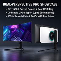 34 İnç Ultra Geniş Hepsi Bir Arada Bilgisayar 3440x1440 165Hz Intel Core I7 DDR4 SSD Windows 11 Bluetooth WiFi Tasarım ve Stüdyo Çalışmaları için