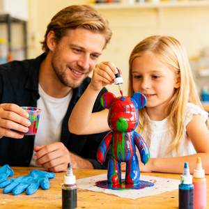 Kit de Pintura Fluida DIY Oso Violento, Juguete Artesanal de Vinilo Hecho a Mano para Niños, Interactivo entre Padres e Hijos, Decoración Creativa para el Hogar, Regalo Festivo - Product Image 5