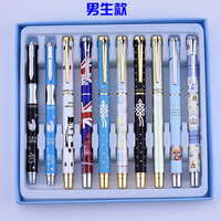 Stylos plume de dessin animé vietnamiens pour écoliers, filles, pointe fine EF, stylo plume en métal pour étudiants