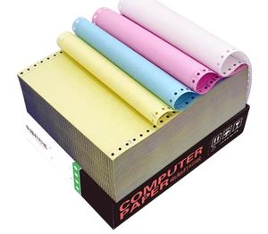 NCR Continuous Feed Computer Paper 2-ply,1000 Count Carbonless Copy Paper for Dot <b>Printer</b>, White/pink - Product Image 4