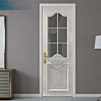Porte de chambre blanche, chambre moderne minimaliste, ensemble complet de portes en chêne composite blanc, portes intérieures, portes pour l'intérieur des maisons