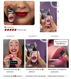 <span class=keywords><strong>Henna</strong></span> Natural para Labios Academy Makeup, Colores Rosa Fresa, Melocotón, Rojo Intenso, Venta al por Mayor y Personalización - Product Image 2