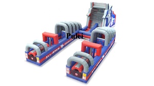 Tất Cả Các Chướng Ngại Vật Bơm Hơi Nhỏ Gọn Lớn Nhất Thách Thức All Star Khóa Chướng Ngại Vật Dốc Đứng Bơm Hơi Với Combo Trượt Bouncer - Product Image 4