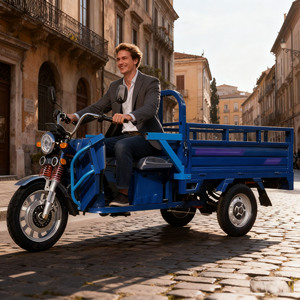 Manufactured Online Wholesale <strong>Mini</strong> Electric <strong>Tricycle</strong> <strong>Truck</strong> Road-Legal <strong>Cargo</strong> <strong>Scooter</strong> with Open Body Door-to-Door Shipping Carrie - Product Image 5