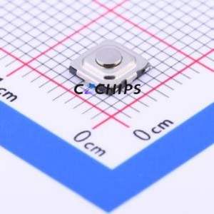 TJE-533-Q-T/R Tactile Switch SMD-6P,5.2x5.2mm Switch Single Pole Single Throw Round Button Vertical Mount 5.2mm - Product Image 1