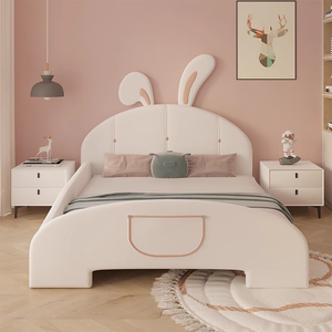 Nouveauté : <span class=keywords><strong>Lit</strong></span> enfant en bois massif de luxe, style lapin de dessin animé, avec barrière de sécurité et tiroirs de rangement - Product Image 6