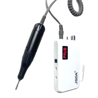 Machine à ongles professionnelle portable haute vitesse 30000 tr/min, outil rechargeable de forme conique en plastique