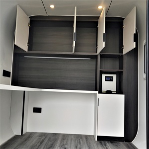 Cabine de bureau solaire extérieure entièrement assemblée, décorée, abri de jardin personnalisé, cabine de bureau de jardin prête à l'emploi, espace de travail préfabriqué - Product Image 5