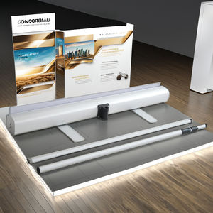 Soporte de exhibición enrollable retráctil de alta calidad Base ancha personalizada <span class=keywords><strong>100x200</strong></span> 150x200 <span class=keywords><strong>Banner</strong></span> de rollo de Feria Comercial tamaño personalizado - Product Image 2