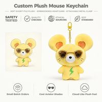 Porte-clés en peluche Alien Cat personnalisé, mignon, style dessin animé, ours en peluche, pendentif de sac, cadeau de fêtes, décoration intérieure, OEM ODM, faible MOQ