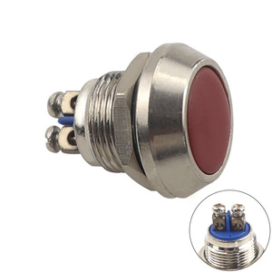 YUHE YH-JS12R Bouton mécanique rond éclairé 12 mm en acier inoxydable IP65 étanche 220V 3A pour appareils électroménagers - Product Image 3