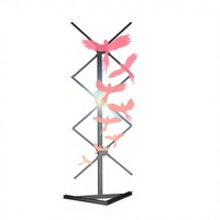 Projecteur Holographique 3D à LED Haute Résolution 1x3 Taille Humaine 56cm, Contrôle par APP, WiFi, pour Éducation Intérieure, Vision à 180°