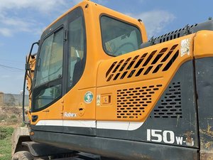 Excavatrice sur pneus Hyundai 150W-9 d'occasion de 15 tonnes avec moteur, pompe et alternateur d'origine coréenne à bas prix, origine Chine - Product Image 4