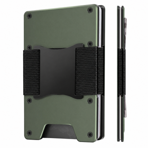 กระเป๋าสตางค์อลูมิเนียมบางป้องกัน RFID สำหรับผู้ชาย - Product Image 1