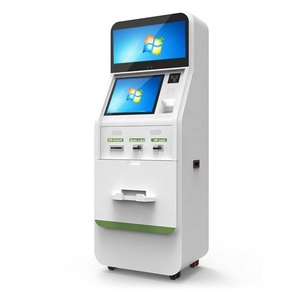 Dual Screen 19''+25'' Capacitive Touch Ip65 Full Screen Card Entrance ID Card Scanner Mobile Self Service Kiosk for Hospital - Product Image 6