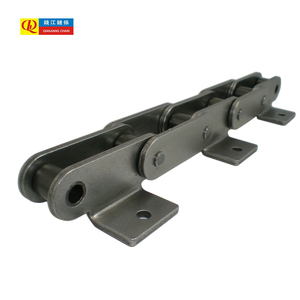 अटैचमेंट के साथ डबल पिच कन्वेयर चेन के लिए मिश्र धातु ट्रांसमिशन औद्योगिक रोलर चेन - Product Image 2