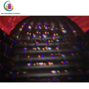 Popular Disco Dome PVC Inflable Bounce House Jumping Castle con reproductor de música Luces LED para adultos Niños enviados por mar - Product Image 6