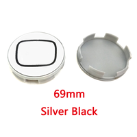 Cache-moyeux de roue de voiture en ABS chromé de 69 mm pour Civic, accessoires décoratifs avec installation par clipser