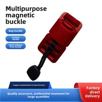 Approvisionnement en stock d'usine 15mm tactique fonctionnel magnétique auto-absorbant Clip crochets à chaussures en plastique et accessoires de sac à cordon