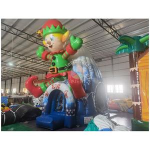 <span class=keywords><strong>Château</strong></span> gonflable de Noël pour enfants, avec toboggan, idéal pour les fêtes, la <span class=keywords><strong>location</strong></span> événementielle et les jeux en plein air - Product Image 3