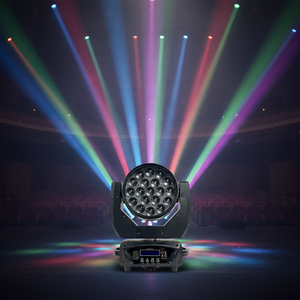 Projecteur de scène LED <span class=keywords><strong>Mac</strong></span> <span class=keywords><strong>Aura</strong></span> 19x15W RVBW à tête mobile, faisceau de lavage, lumière de fête disco avec contrôle DMX512 pour DJ et mariages - Vente chaude - Product Image 1