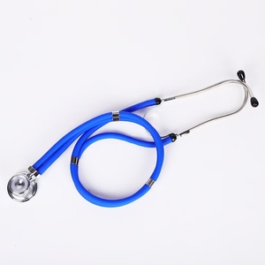 Estetoscopio de doble cabezal, estetoscopio médico profesional, instrumento manual de clase II, estetoscopio de acero metálico - Product Image 1