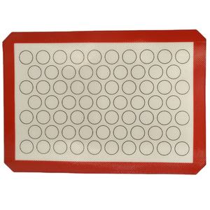 Lot <span class=keywords><strong>de</strong></span> 2 <span class=keywords><strong>tapis</strong></span> <span class=keywords><strong>de</strong></span> cuisson <span class=keywords><strong>Macaron</strong></span> en silicone en <span class=keywords><strong>fibre</strong></span> <span class=keywords><strong>de</strong></span> <span class=keywords><strong>verre</strong></span> pour la cuisson au four et la pâtisserie. - Product Image 2