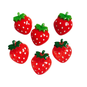 Accessoires de bijoux en résine DIY caoh Fraise, coiffes pour petites filles, cordons pour cheveux, matériaux faits main, coques de téléphone, patchs décoratifs - Product Image 1