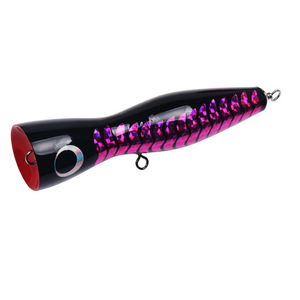 Señuelo de madera de 18 cm y 120 g, flotante, tipo Wave Climber, para la pesca de atún y marlín en aguas profundas. - Product Image 5
