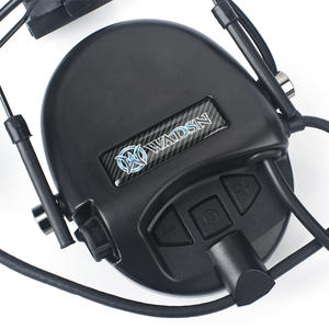 Casque de communication tactique WADSN à réduction de bruit active avec supports de casque, supra-auriculaire, PTT spécialisé WZ189 ABS pour jeux en extérieur - Product Image 6