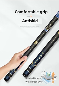 Canna da Pesca Grossa 19T da 3,6m a 12m, Nera per Pescatore, Leggera e Rigida, Versione da Peso Piuma, Grande Versione Polivalente per la Pesca alla Taiwanese - Product Image 5