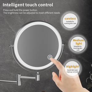 Treo Tường Hai Mặt Xoay Hardwired Corded Magnifier Trang Điểm Vanity Gương Đèn Nối Tiếp Nhà Phòng Tắm Trang Trí Sử Dụng - Product Image 2