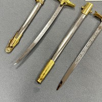 Épée historique en métal gravée avec fourreau en alliage, sabres cérémoniels pour collectionneurs, cadeau, miniatures de sabres dorés