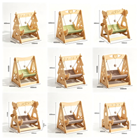 Hamac suspendu en bois pour chat, lit de repos, griffoir, durable et respirant, toutes saisons
