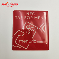 Plaque en époxy PVC NFC avec puce NTAG213 pour Android et iPhone, communication RFID 13,56 MHz, protocole ISO 14443A