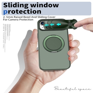 Chất lượng đáng tin cậy 360 xoay vòng chủ xe núi trường hợp điện thoại với Slide máy ảnh bìa cho <span class=keywords><strong>Iphone</strong></span> 15 cộng với trường hợp từ - Product Image 5
