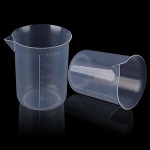 Gobelet doseur en plastique transparent pour la cuisine, le laboratoire chimique, les tests, cylindre gradué <span class=keywords><strong>empilable</strong></span>, bécher, gobelets <span class=keywords><strong>à</strong></span> mélanger - Product Image 3