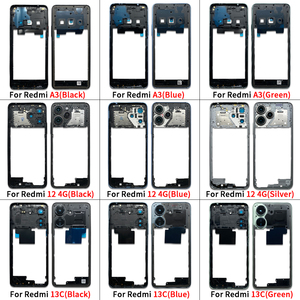 Partie de téléphone portable cadre moyen pour Xiaomi <span class=keywords><strong>Redmi</strong></span> 13C A3 12 4G <span class=keywords><strong>Note</strong></span> 12S 12 <span class=keywords><strong>Pro</strong></span> 5G <span class=keywords><strong>Note</strong></span> <span class=keywords><strong>10</strong></span> 5G pièces de rechange de boîtier avant - Product Image 3