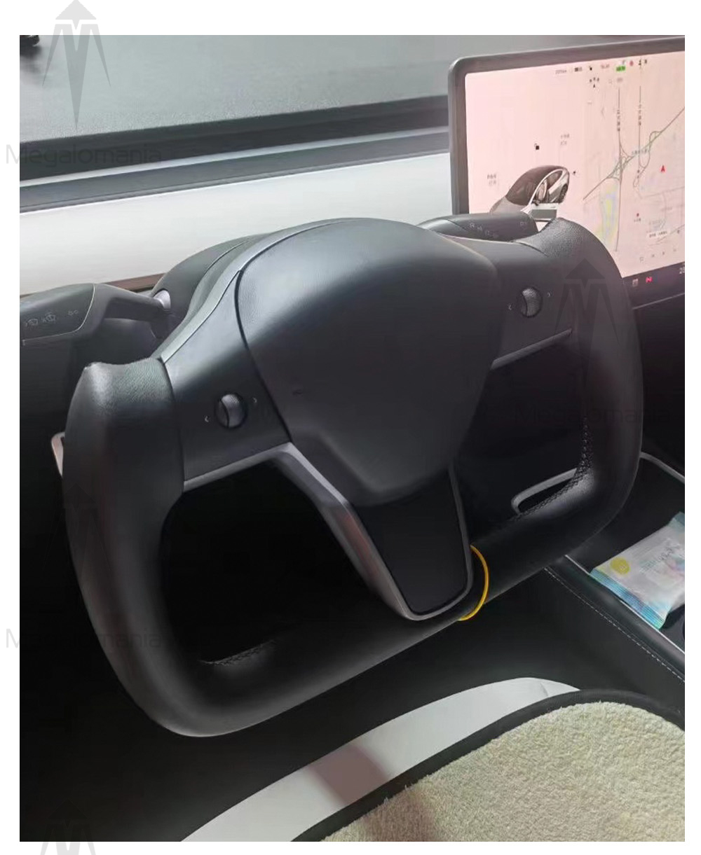 Full Leather Yok-e Steering Wheel For Tesla Model-3 Y X S 2017 2018 2019 2020 2021 2022 Custom Leather