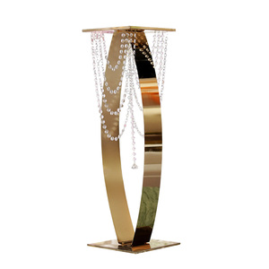 <span class=keywords><strong>Moderno</strong></span> placcato oro Flower Stand floreale <span class=keywords><strong>centrotavola</strong></span> <span class=keywords><strong>per</strong></span> la tavola di nozze decorazioni Hotel disposizioni banchetto evento festa - Product Image 3