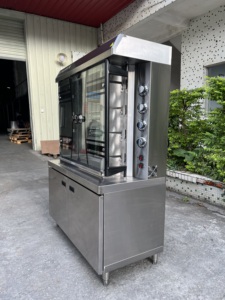 Asador de Pollos Comercial, <span class=keywords><strong>Horno</strong></span> Eléctrico Automático, Máquina para Asar Pollos <span class=keywords><strong>con</strong></span> Puerta Doble Vertical <span class=keywords><strong>y</strong></span> 4 Varillas - Product Image 3
