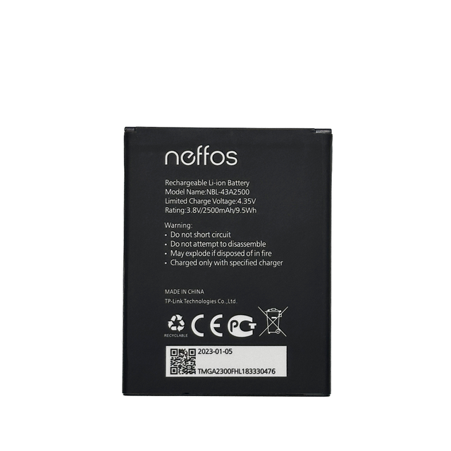 Neffos Universal TP-LINK NBL-43A2500 Large Capacity Battery 2300mAh 46A2300 39A2130 40A2150 for Mobile Phones Wholesale Stock