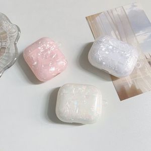 Funda Protectora con Diseño de Concha para <span class=keywords><strong>AirPods3</strong></span>, Colgante de Perla, Apta para iPhone Pro3, Funda Protectora de TPU para Auriculares Bluetooth - Product Image 1