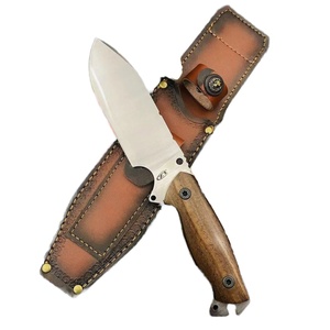 มีดพกพาคุณภาพสูง ML C8 ปรับแต่งได้ ใบมีดเหล็ก ด้ามไม้ ปลอกพลาสติก OEM หนัง สำหรับมีด EDC ต่อสู้ - Product Image 1